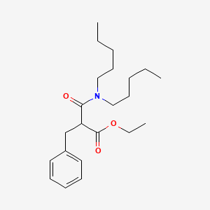 molecular formula C22H35NO3 B4949251 ethyl 2-benzyl-3-(dipentylamino)-3-oxopropanoate 