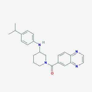 N-(4-isopropylphenyl)-1-(6-quinoxalinylcarbonyl)-3-piperidinamine