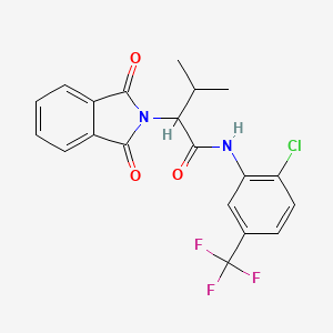 N-[2-chloro-5-(trifluoromethyl)phenyl]-2-(1,3-dioxo-1,3-dihydro-2H-isoindol-2-yl)-3-methylbutanamide