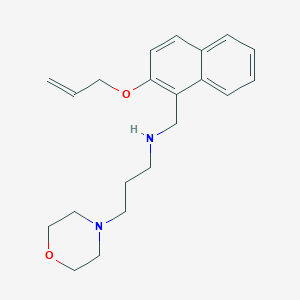 molecular formula C21H28N2O2 B494938 3-(4-morpholinyl)-N-[(2-prop-2-enoxy-1-naphthalenyl)methyl]-1-propanamine 