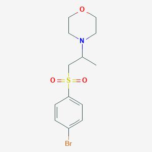molecular formula C13H18BrNO3S B494939 4-Bromophenyl 2-(4-morpholinyl)propyl sulfone 