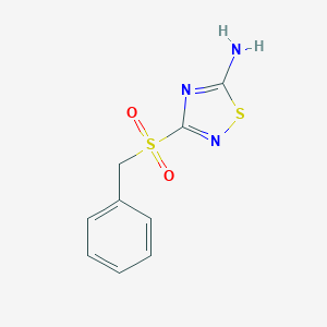 molecular formula C9H9N3O2S2 B494940 3-(Benzylsulfonyl)-1,2,4-thiadiazol-5-amine CAS No. 99358-76-6