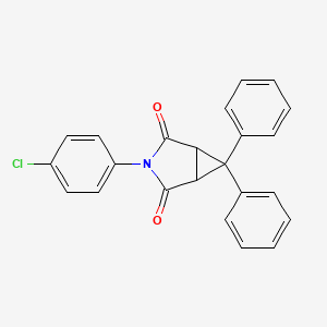 3-(4-chlorophenyl)-6,6-diphenyl-3-azabicyclo[3.1.0]hexane-2,4-dione