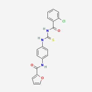 N-[4-({[(2-chlorobenzoyl)amino]carbonothioyl}amino)phenyl]-2-furamide
