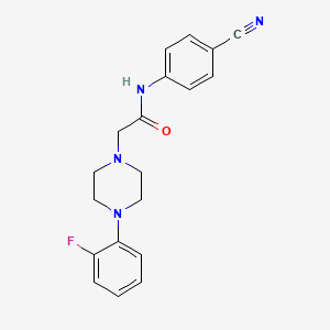 N-(4-cyanophenyl)-2-[4-(2-fluorophenyl)-1-piperazinyl]acetamide