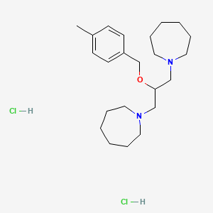 molecular formula C23H40Cl2N2O B4949466 1,1'-{2-[(4-methylbenzyl)oxy]-1,3-propanediyl}diazepane dihydrochloride 