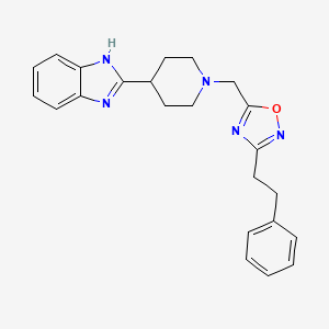 2-(1-{[3-(2-phenylethyl)-1,2,4-oxadiazol-5-yl]methyl}-4-piperidinyl)-1H-benzimidazole