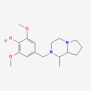 molecular formula C17H26N2O3 B4949511 2,6-dimethoxy-4-[(1-methylhexahydropyrrolo[1,2-a]pyrazin-2(1H)-yl)methyl]phenol 