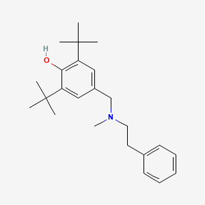 molecular formula C24H35NO B4949546 2,6-di-tert-butyl-4-{[methyl(2-phenylethyl)amino]methyl}phenol 