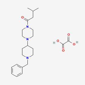 molecular formula C23H35N3O5 B4949584 1-(1-benzyl-4-piperidinyl)-4-(3-methylbutanoyl)piperazine oxalate 