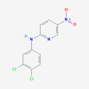 molecular formula C11H7Cl2N3O2 B4949590 N-(3,4-dichlorophenyl)-5-nitro-2-pyridinamine 