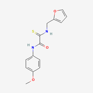 molecular formula C14H14N2O3S B4949594 2-[(2-furylmethyl)amino]-N-(4-methoxyphenyl)-2-thioxoacetamide 