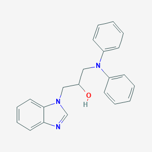molecular formula C22H21N3O B494961 1-Benzimidazolyl-3-(diphenylamino)propan-2-ol CAS No. 300701-13-7
