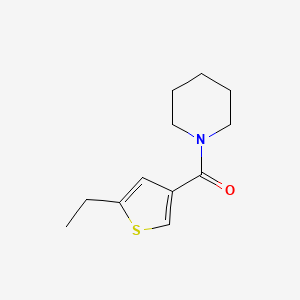 molecular formula C12H17NOS B4949625 1-[(5-ethyl-3-thienyl)carbonyl]piperidine 