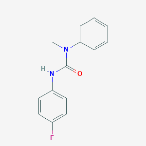 molecular formula C14H13FN2O B494963 3-(4-Fluorophenyl)-1-methyl-1-phenylurea CAS No. 112449-25-9