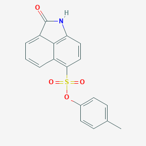 molecular formula C18H13NO4S B494964 4-Methylphenyl 2-oxo-1,2-dihydrobenzo[cd]indole-6-sulfonate 