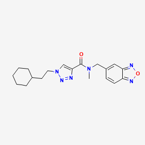 N-(2,1,3-benzoxadiazol-5-ylmethyl)-1-(2-cyclohexylethyl)-N-methyl-1H-1,2,3-triazole-4-carboxamide