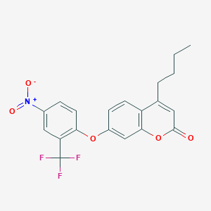 4-butyl-7-[4-nitro-2-(trifluoromethyl)phenoxy]-2H-chromen-2-one