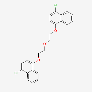 molecular formula C24H20Cl2O3 B4949657 1,1'-[oxybis(2,1-ethanediyloxy)]bis(4-chloronaphthalene) 