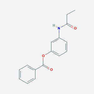 molecular formula C16H15NO3 B494967 3-(Propanoylamino)phenyl benzoate 