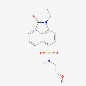 molecular formula C15H16N2O4S B494971 1-ethyl-N-(2-hydroxyethyl)-2-oxo-1,2-dihydrobenzo[cd]indole-6-sulfonamide CAS No. 301331-78-2