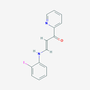 3-[(2-iodophenyl)amino]-1-(2-pyridinyl)-2-propen-1-one