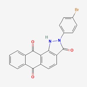 2-(4-bromophenyl)-1H-naphtho[2,3-g]indazole-3,6,11(2H)-trione