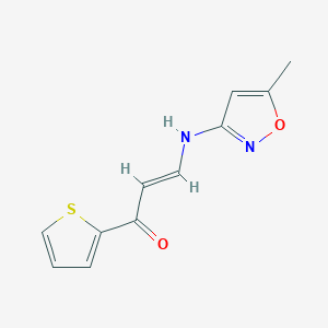 3-[(5-methyl-3-isoxazolyl)amino]-1-(2-thienyl)-2-propen-1-one