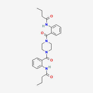 N,N'-[1,4-piperazinediylbis(carbonyl-2,1-phenylene)]dibutanamide