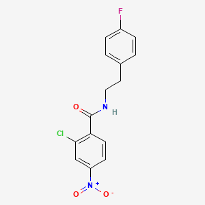 2-chloro-N-[2-(4-fluorophenyl)ethyl]-4-nitrobenzamide