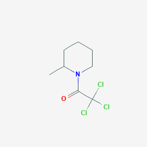 molecular formula C8H12Cl3NO B4949817 2-methyl-1-(trichloroacetyl)piperidine 