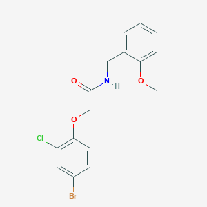 2-(4-bromo-2-chlorophenoxy)-N-(2-methoxybenzyl)acetamide