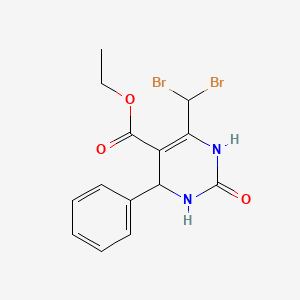 ethyl 6-(dibromomethyl)-2-oxo-4-phenyl-1,2,3,4-tetrahydro-5-pyrimidinecarboxylate