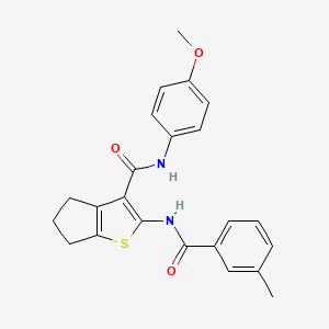 N-(4-methoxyphenyl)-2-[(3-methylbenzoyl)amino]-5,6-dihydro-4H-cyclopenta[b]thiophene-3-carboxamide