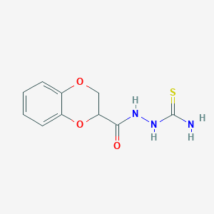 2-(2,3-dihydro-1,4-benzodioxin-2-ylcarbonyl)hydrazinecarbothioamide