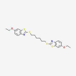 2,2'-[1,6-hexanediylbis(thio)]bis(6-ethoxy-1,3-benzothiazole)