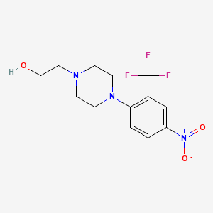 2-{4-[4-Nitro-2-(trifluoromethyl)phenyl]piperazinyl}ethan-1-ol