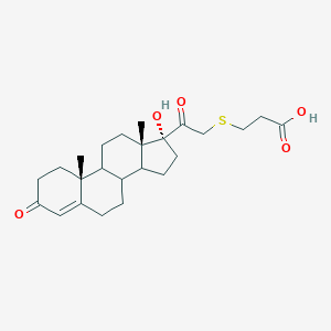 B049500 3-((3,20-Dioxo-17-hydroxypregn-4-en-21-yl)thio)propanoic acid CAS No. 114967-87-2