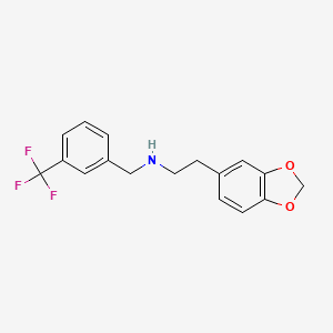 2-(1,3-benzodioxol-5-yl)-N-[3-(trifluoromethyl)benzyl]ethanamine