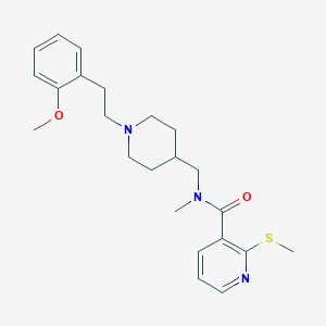 N-({1-[2-(2-methoxyphenyl)ethyl]-4-piperidinyl}methyl)-N-methyl-2-(methylthio)nicotinamide