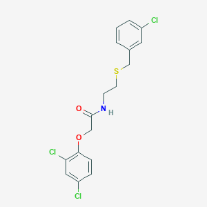 N-{2-[(3-chlorobenzyl)thio]ethyl}-2-(2,4-dichlorophenoxy)acetamide