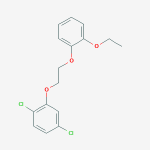 molecular formula C16H16Cl2O3 B4950112 1,4-dichloro-2-[2-(2-ethoxyphenoxy)ethoxy]benzene 