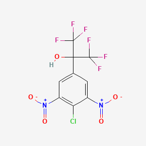 2-(4-chloro-3,5-dinitrophenyl)-1,1,1,3,3,3-hexafluoro-2-propanol