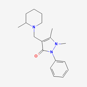 1,5-dimethyl-4-[(2-methyl-1-piperidinyl)methyl]-2-phenyl-1,2-dihydro-3H-pyrazol-3-one