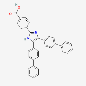 molecular formula C34H24N2O2 B4950211 4-(4,5-di-4-biphenylyl-1H-imidazol-2-yl)benzoic acid CAS No. 312320-13-1