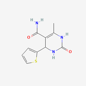 molecular formula C10H11N3O2S B4950258 6-methyl-2-oxo-4-(2-thienyl)-1,2,3,4-tetrahydro-5-pyrimidinecarboxamide 