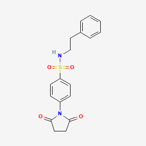 4-(2,5-dioxo-1-pyrrolidinyl)-N-(2-phenylethyl)benzenesulfonamide