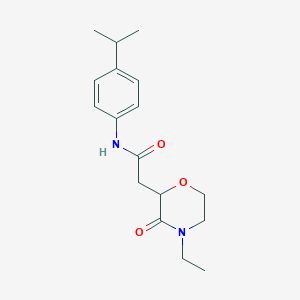 2-(4-ethyl-3-oxo-2-morpholinyl)-N-(4-isopropylphenyl)acetamide