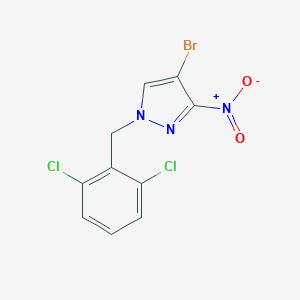 4-bromo-1-(2,6-dichlorobenzyl)-3-nitro-1H-pyrazole