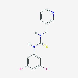 molecular formula C13H11F2N3S B495035 1-(3,5-Difluorophenyl)-3-(pyridin-3-ylmethyl)thiourea 